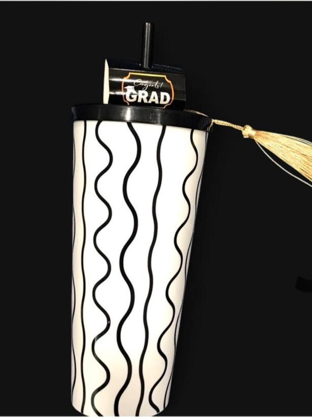 Tumbler with straw